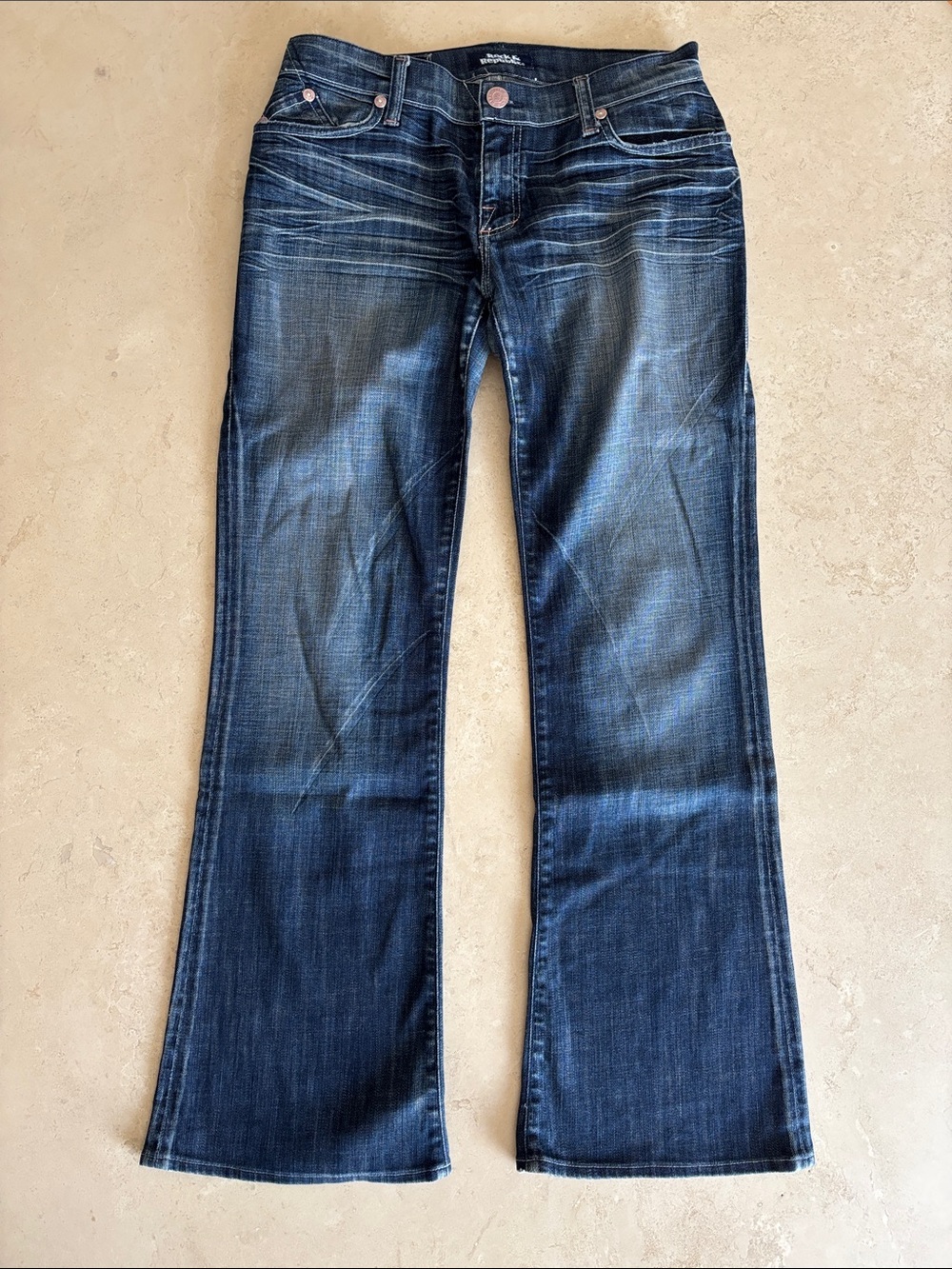 Rock & Republic early 2000’s Dark Indigo Bootcut Jeans